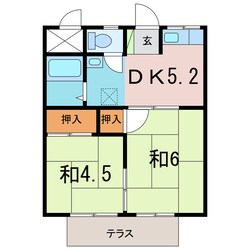 コーポ神明の物件間取画像